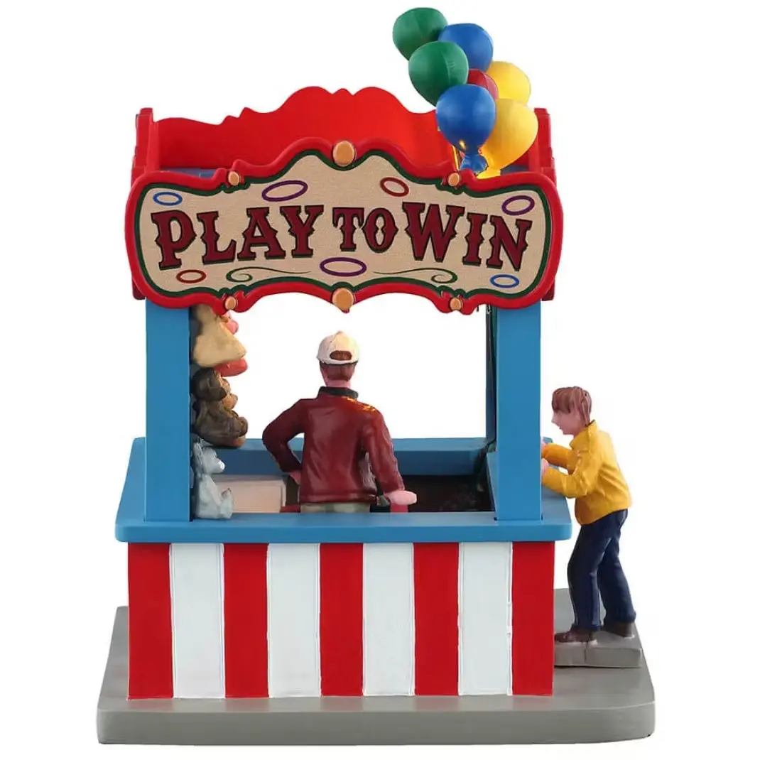 Lemax Carnival Table Accent: Ring Toss Game #54459 2