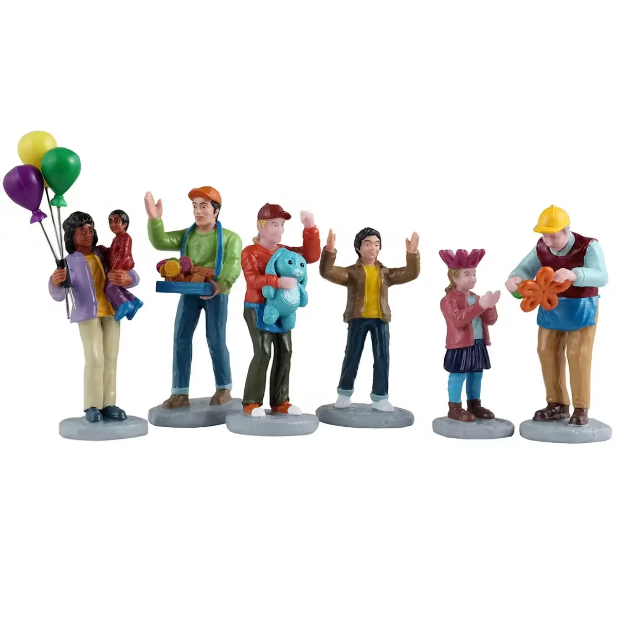 Lemax General Collectible Figurines: Fun At The Carnival, Set Of 6 #52520 1
