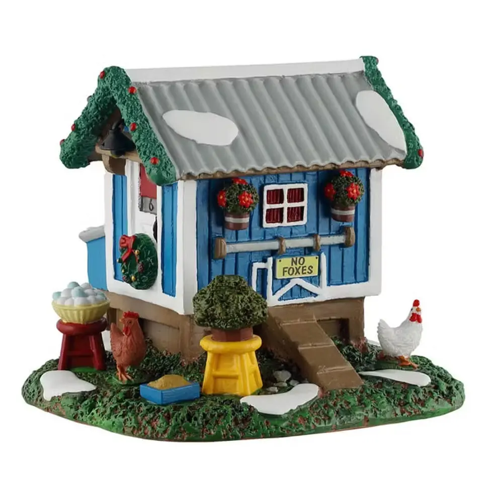 Lemax Caddington Village Table Accent: Backyard Chicken Coop #53742 1