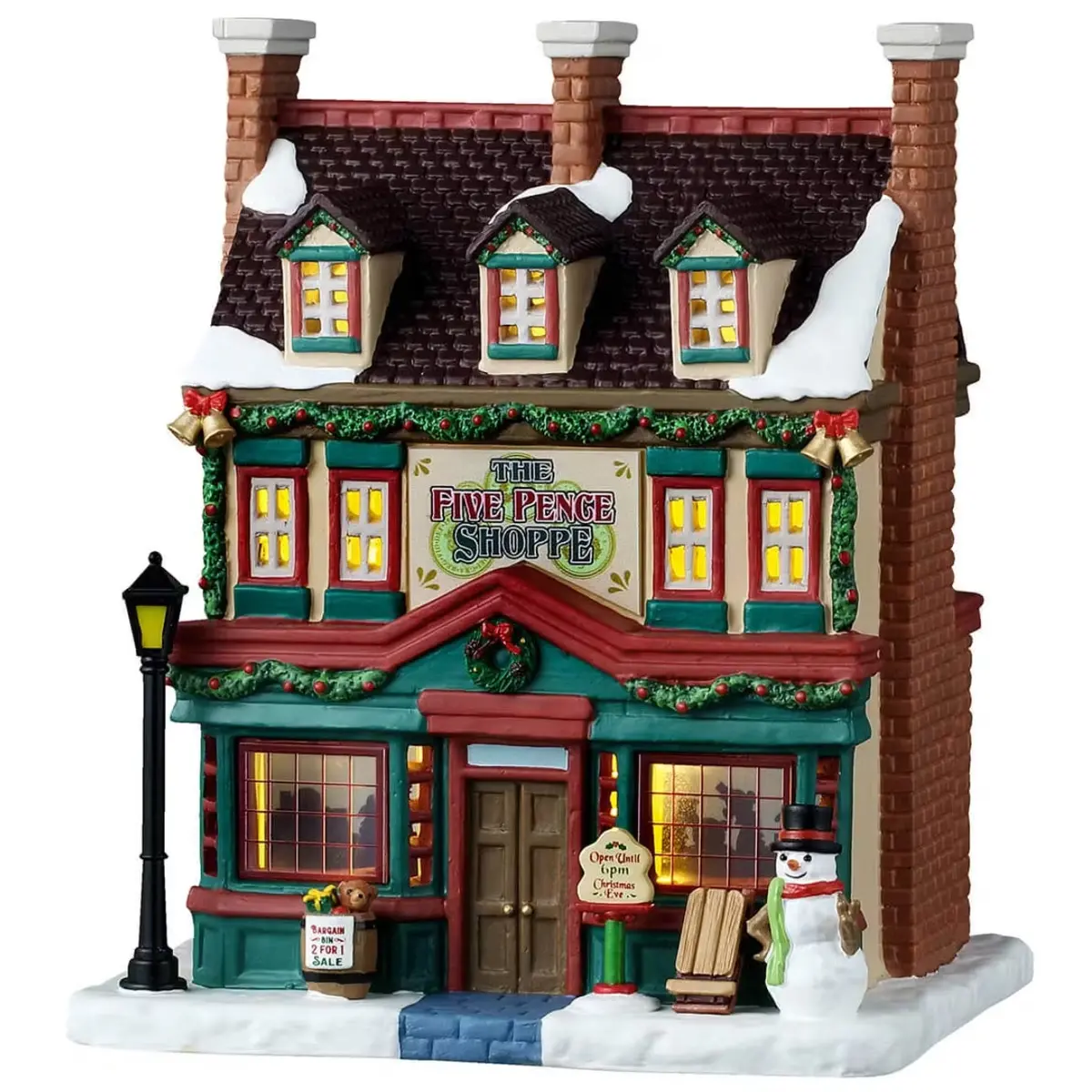 Lemax Caddington Village Lighted Building: The Five Pence Shoppe #55344 1