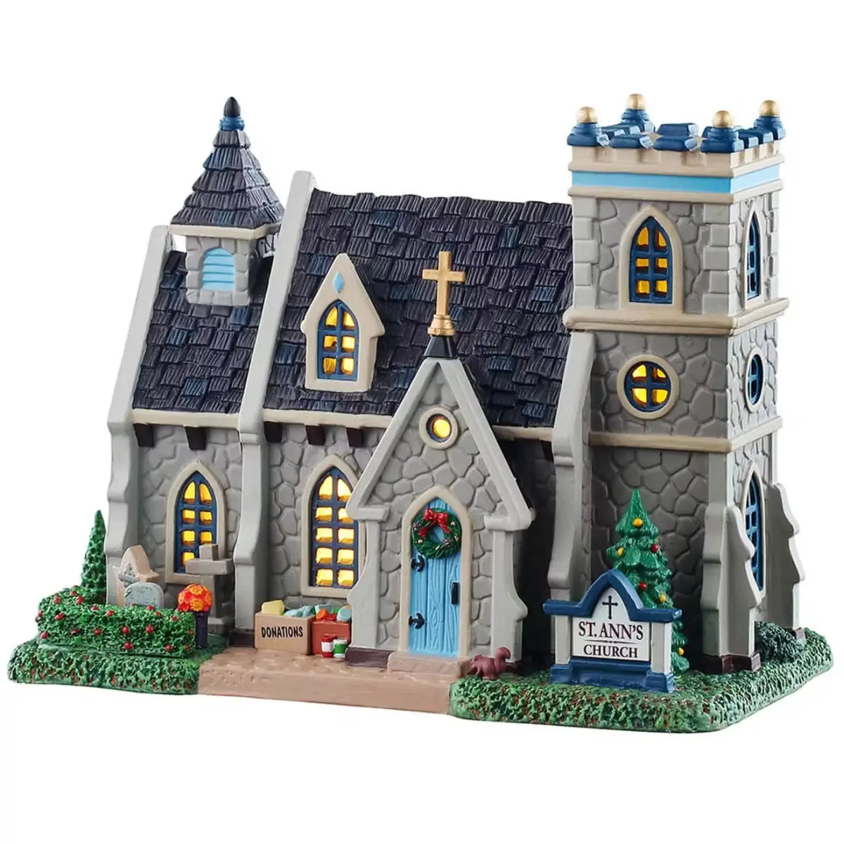 Lemax Caddington Village Lighted Building: St. Ann's Church #55343 1