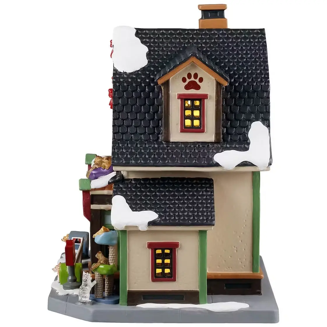 Lemax Caddington Village Lighted Building: Luna & Ollie's Custom Pet Furniture #55342 2