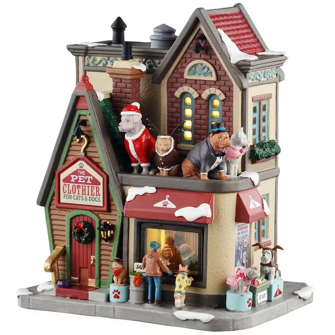Lemax Caddington Village Lighted Building: The Pet Clothier #55338 1