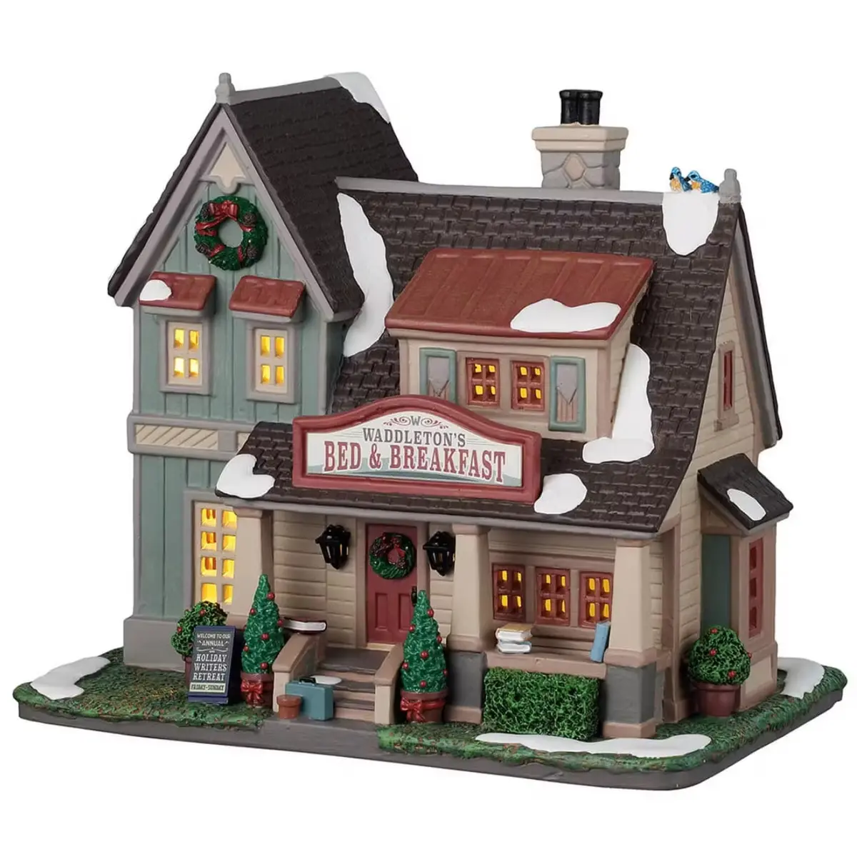 Lemax Caddington Village Lighted Building: Waddleton's Bed & Breakfast #55335 1