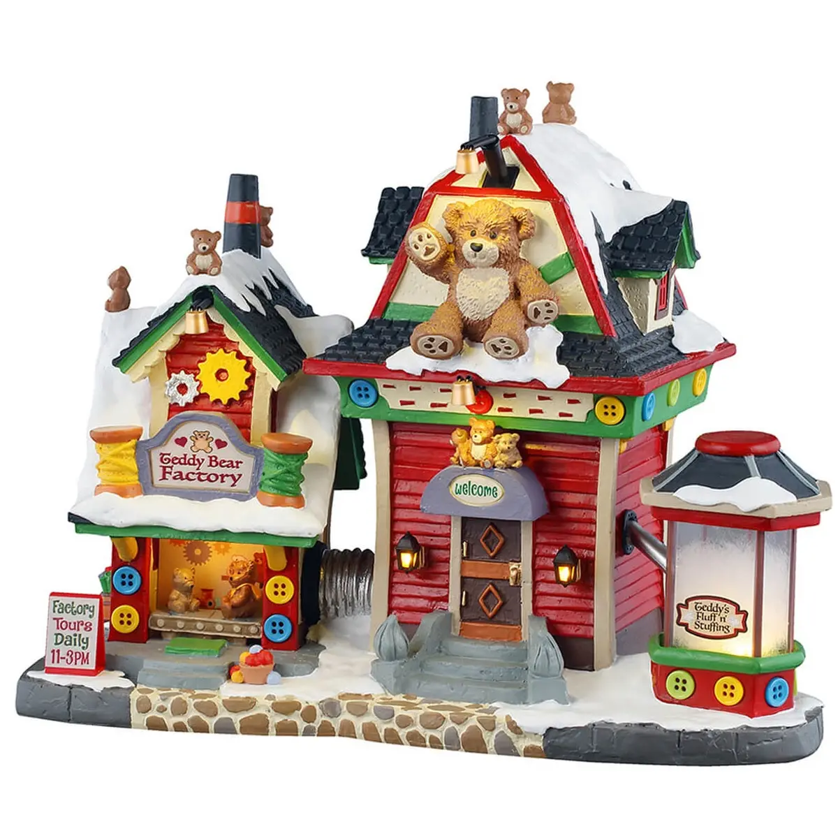 Lemax Caddington Village Lighted Building: Teddy Bear Factory #55312 1