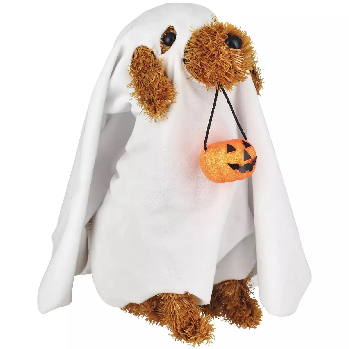 3D Tinsel Ghost Dog Tabletop Decoration 2