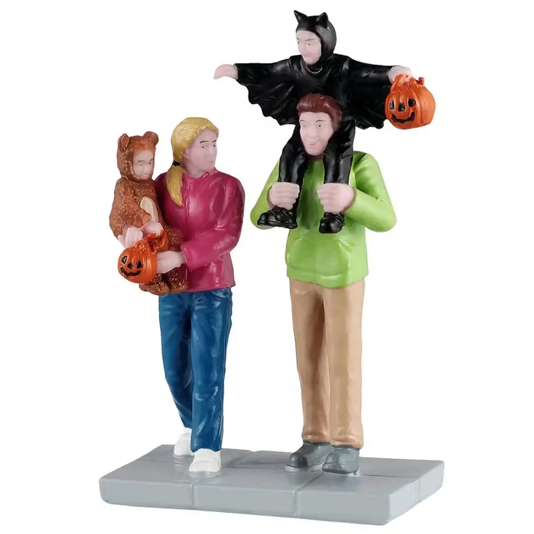 Lemax Spooky Town Neighborhood Trick-Or-Treaters #52510 1
