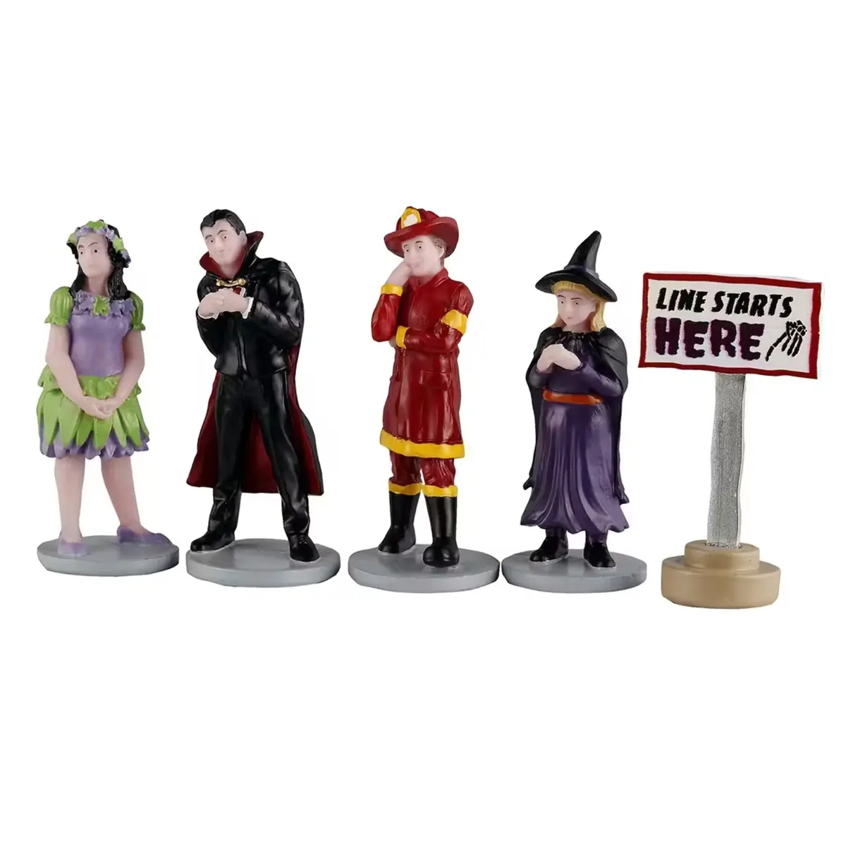 Lemax Spooky Town Line Starts Here, Set Of 5 #52507 1