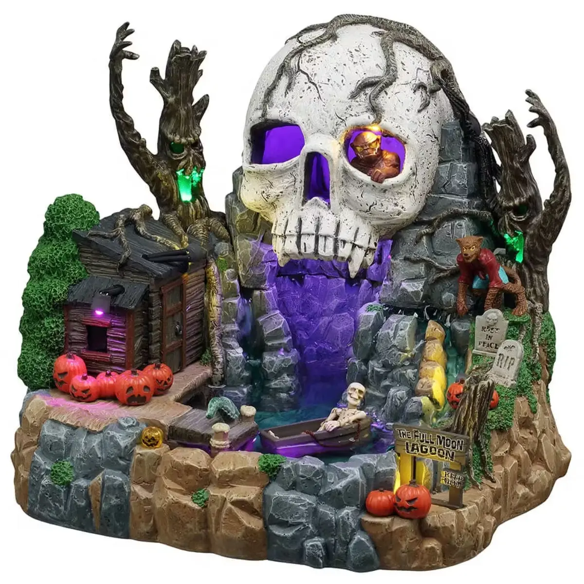 Lemax Spooky Town The Full Moon Lagoon #54431 1