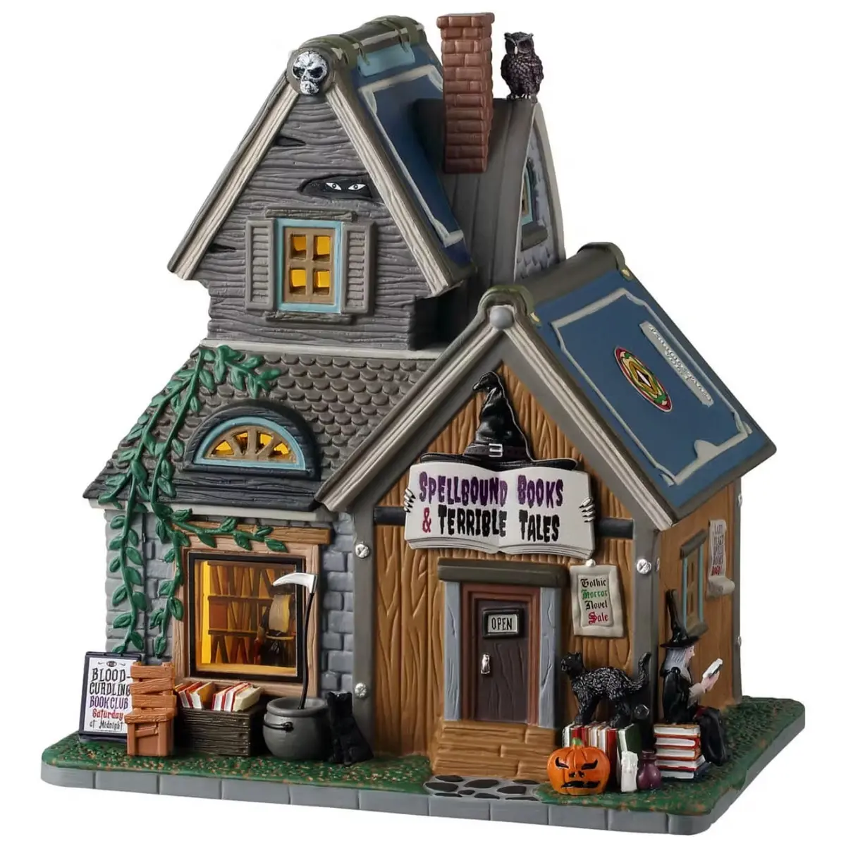 Lemax Spooky Town Spellbound Books & Terrible Tales #55309 1