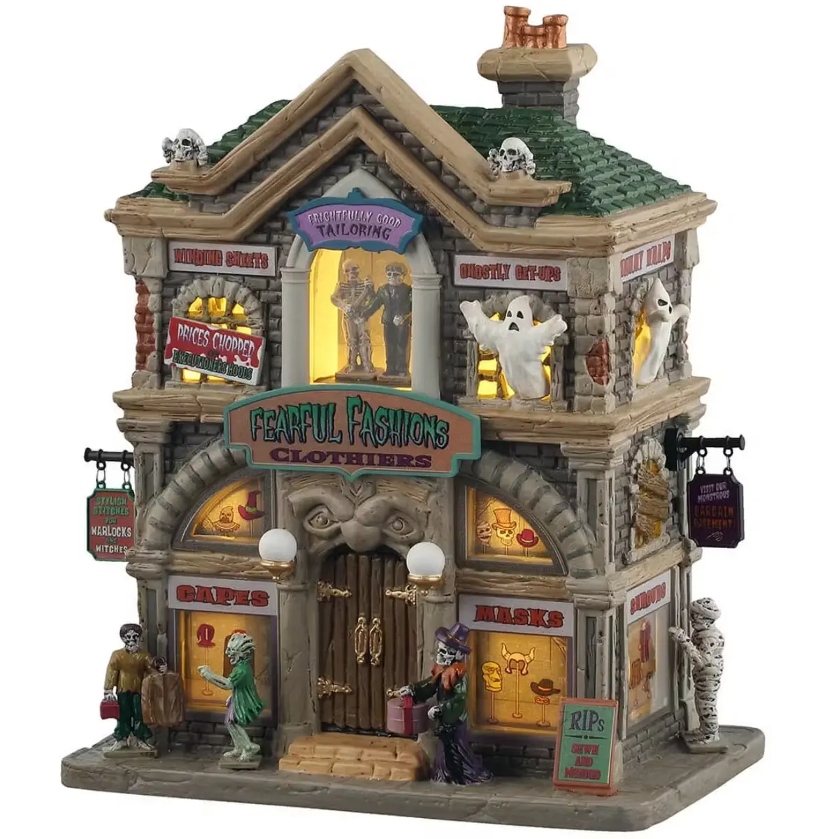Lemax Spooky Town Fearful Fashions Clothiers #55307 1