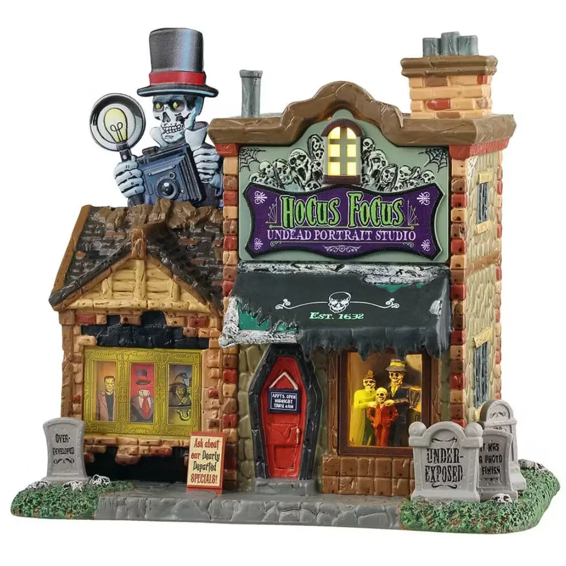 Lemax Spooky Town Hocus Focus Undead Portrait Studio #55304 1