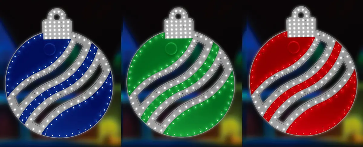 16" Hi-Vibrant Led Twinkling Ornament Decoration 1