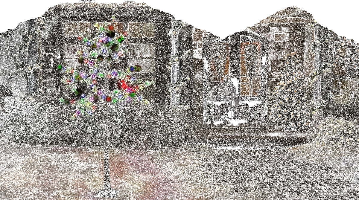 6' Multi-Colored Led Austrian Pine Tree With Pe Berries, Pine Cones And Red Cardinal 1