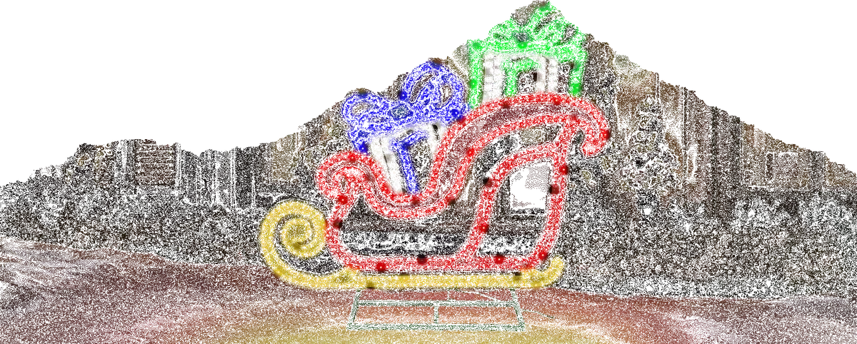 Hi-Vibrant Led Sleigh With Presents Christmas Decoration 1