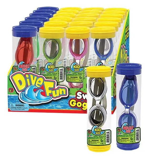 Dive Fun Rubber Swim Goggles, Ages 3+ 1