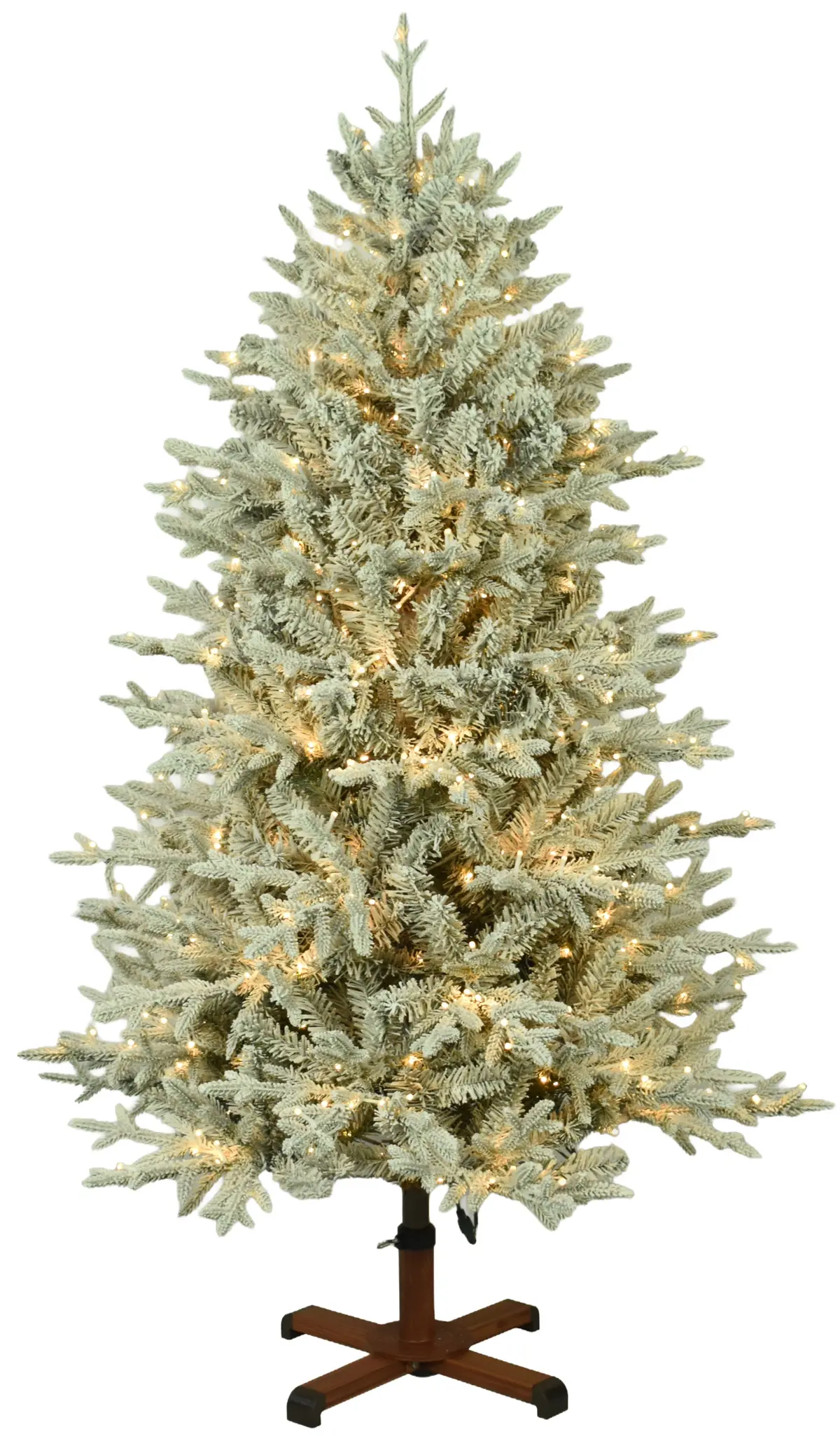 Nordic Fir 18-Function Starry Lights Flocked Artificial Christmas Tree 1
