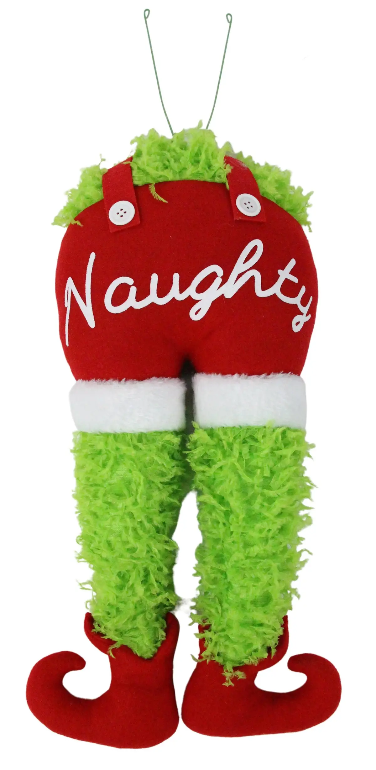 18" Poseable Plush Naughty Elf Bottom Decoration 1