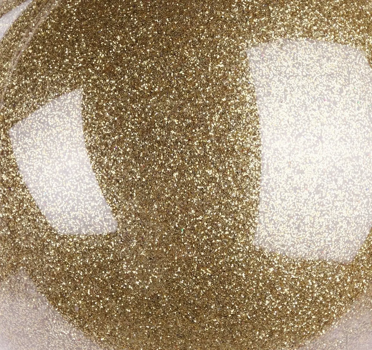 100Mm Gold Glitter Lacquer Glass-Look Ornament 2