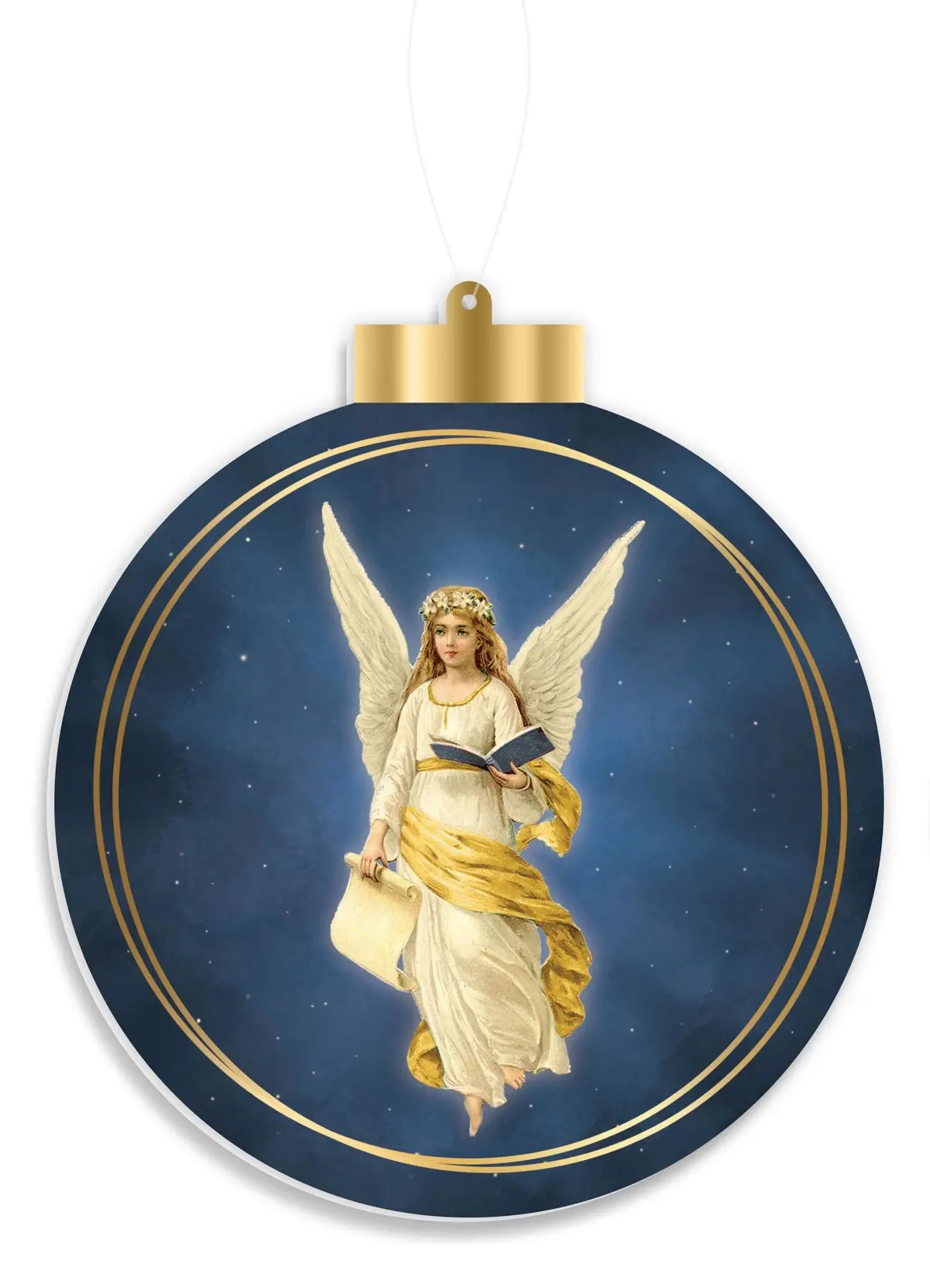 5.5" Double-Sided Vintage Nativity Ornament 2