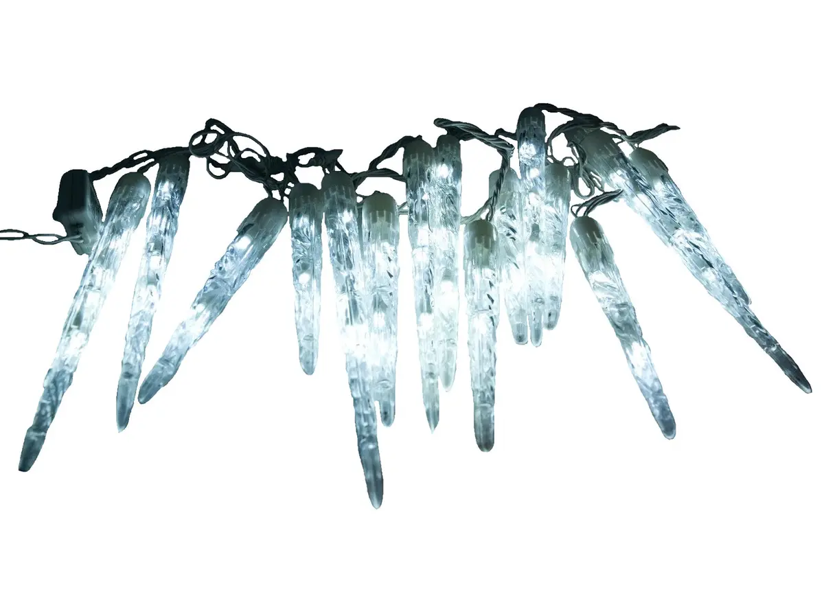 Set Of 50 Led Snowing Icicle Lights 2