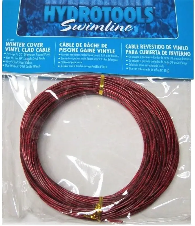 125 Ft. Hydrotools Vinyl Coated Winter Pool Cover Cable 1