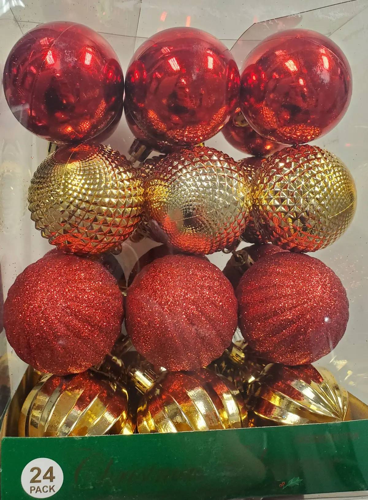 Pack Of 24 Unbreakable 50Mm Holiday Ornaments 1