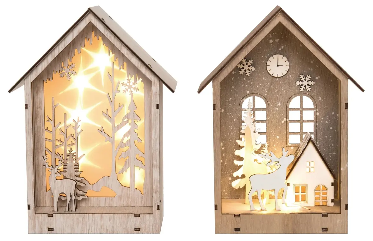 Light-Up Laser Cut Outdoor Holiday Scene Tabletop Decoration 1