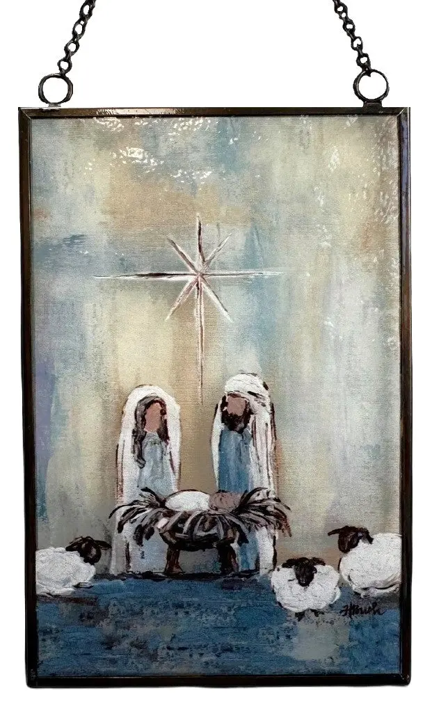 6" Oh Night Divine Holy Family Ornament 1