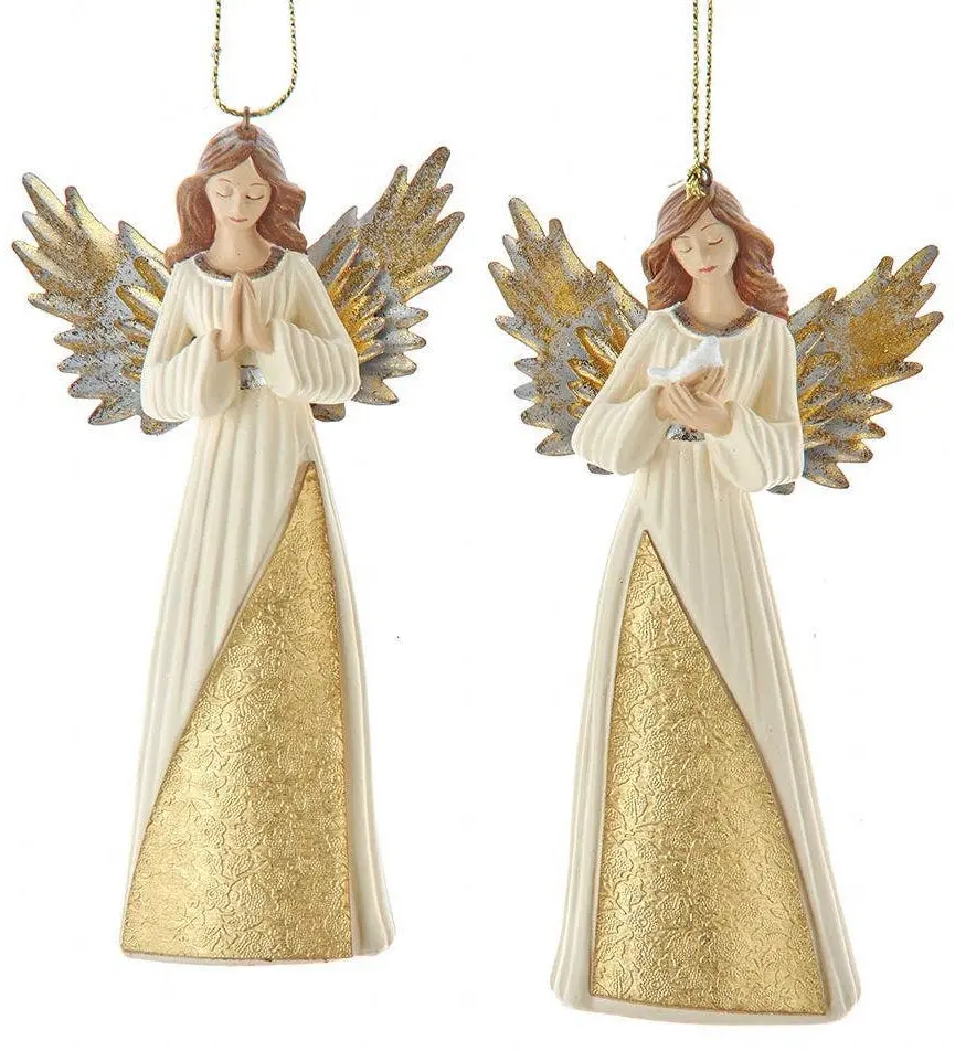5.3" Gold Angel Ornament 1