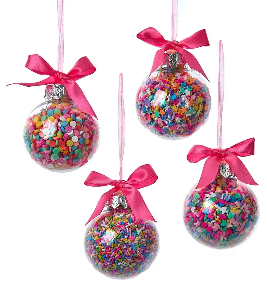 60Mm Bubblegum Ball With Sprinkles Ornament 1