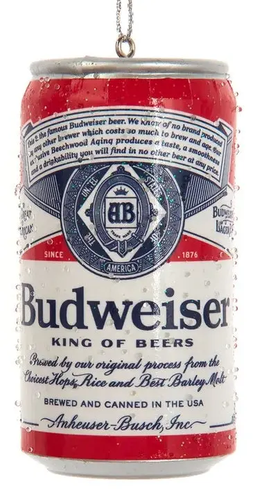 3.75" Budweiser Can Ornament 1