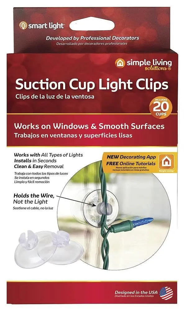 Suction Cup Light Clips (20-Pack) 1