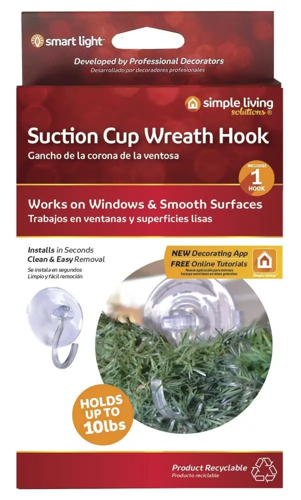 Suction Cup Wreath Hook 1