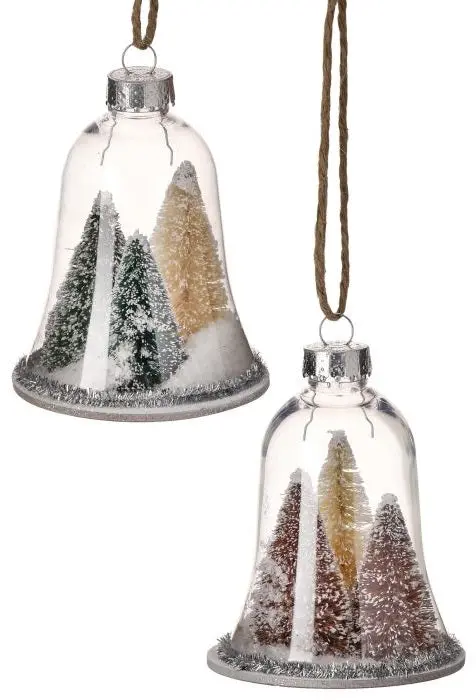 4.5" Cloche Tree Grove Ornament 1