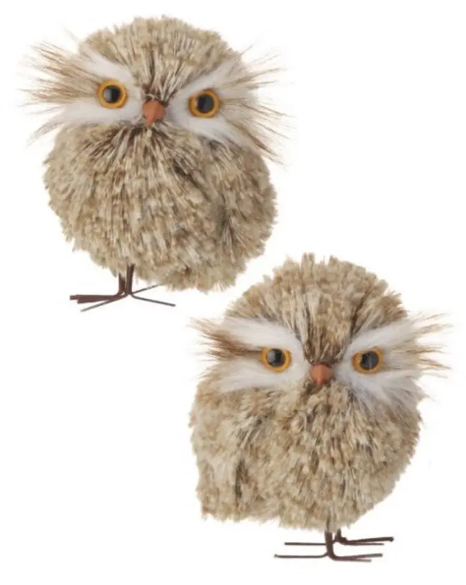 5.5" Winter Chalet Owl Ornament 1