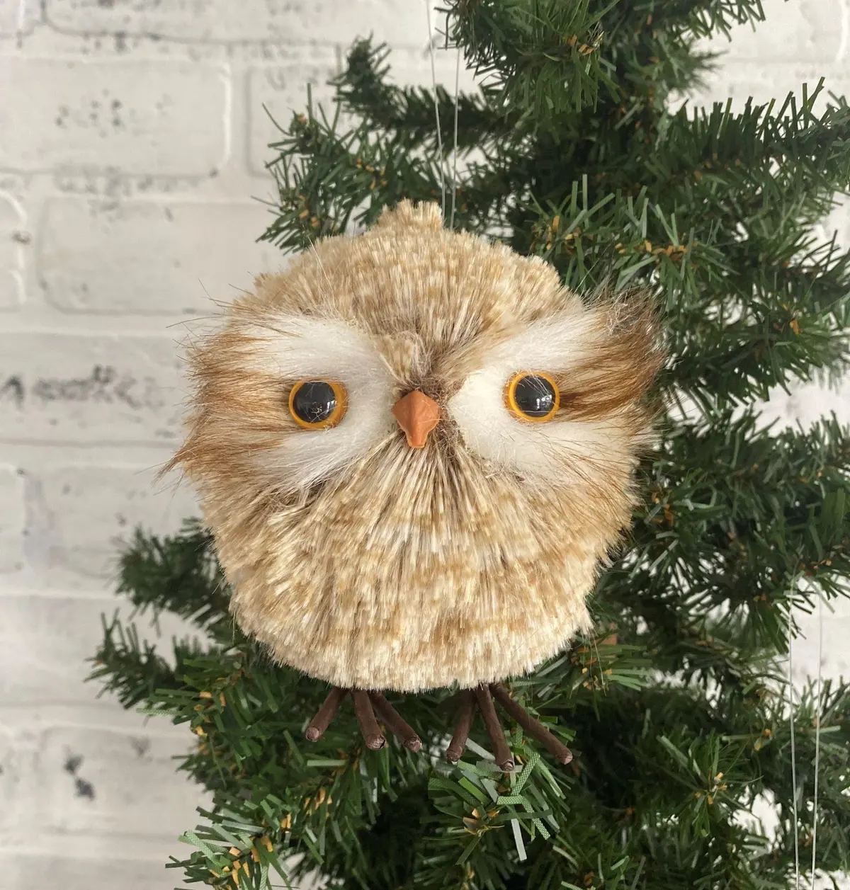 5.5" Winter Chalet Owl Ornament 2