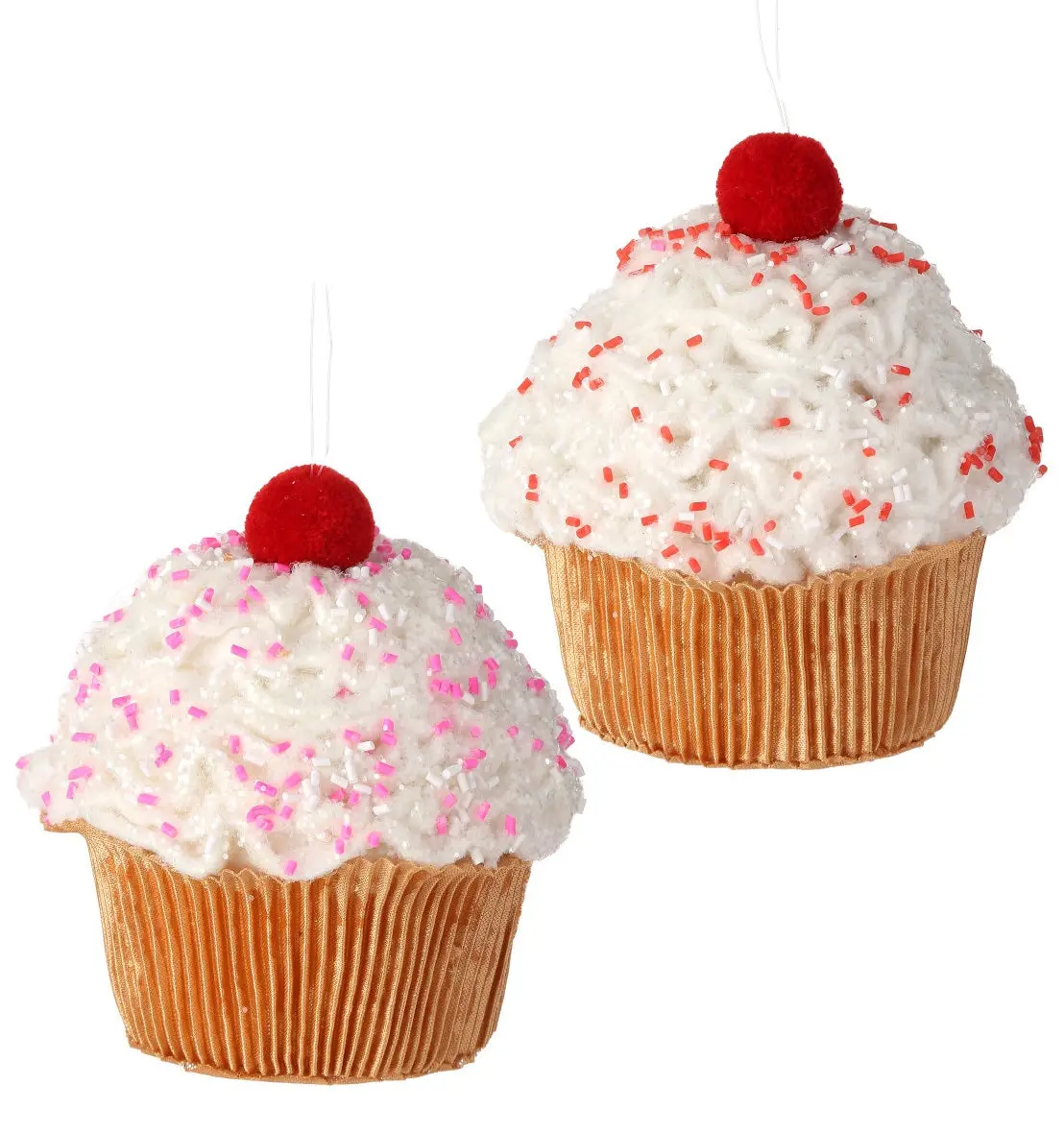 5" Sweet Sprinkled Cupcake Ornament 1