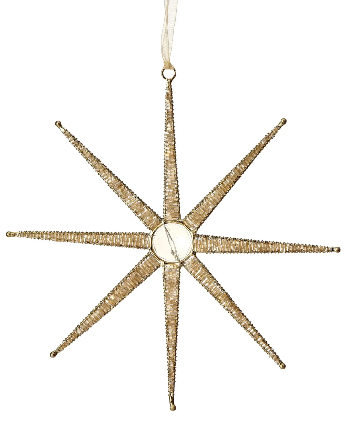 8.5" Golden Desert Star Ornament 1