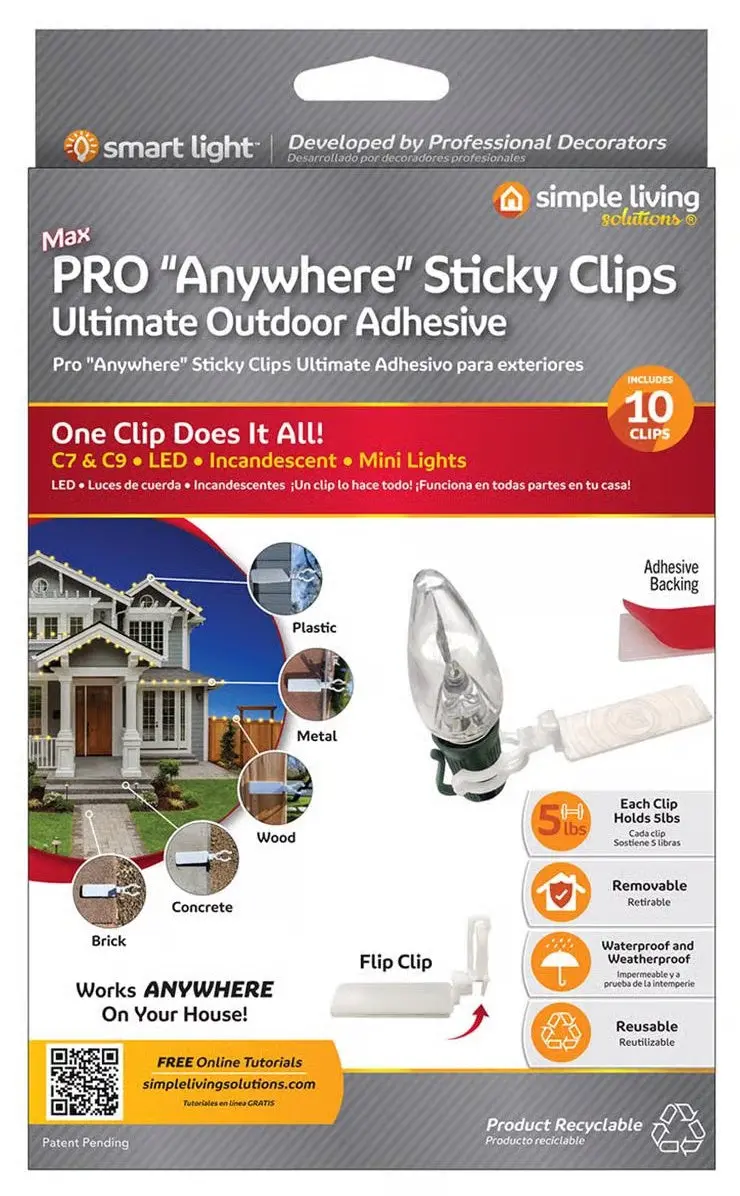 Pro Anywhere Sticky Clips (Pack Of 10) 1