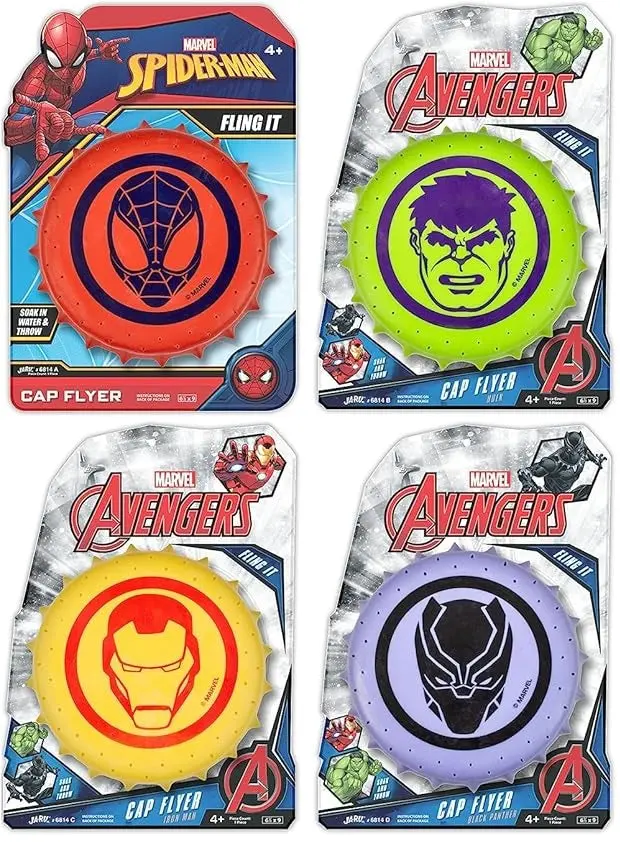 Marvel Avengers Rubber Disc Soak & Throw Water Toy 1