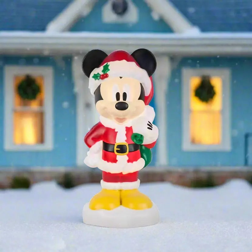 24" Lighted Christmas Outdoor Blow Mold Mickey With Gifts 1
