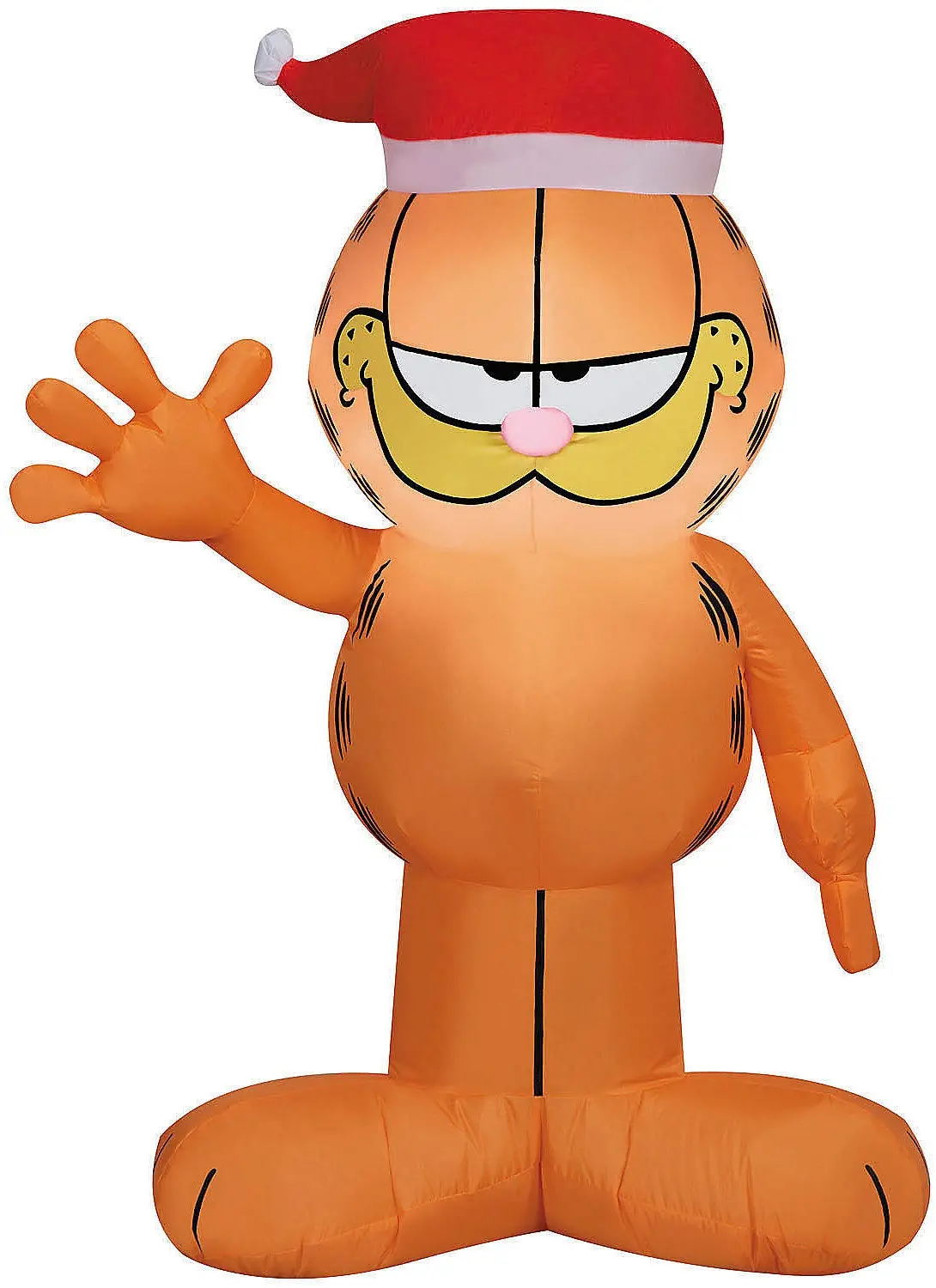 3.5' Airblown® Garfield With Santa Hat Christmas Inflatable 1