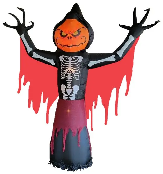10' Airblown® Fire & Ice Skeleton Reaper Inflatable 1
