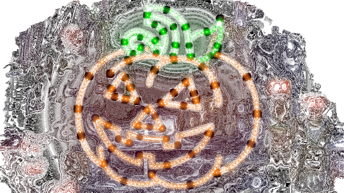 16" Hi-Vibrant Led Jack-O-Lantern Halloween Decoration 1