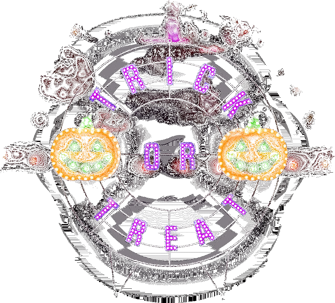 40" Twinkling Trick Or Treat Halloween Wreath With Jack-O-Lanterns 1