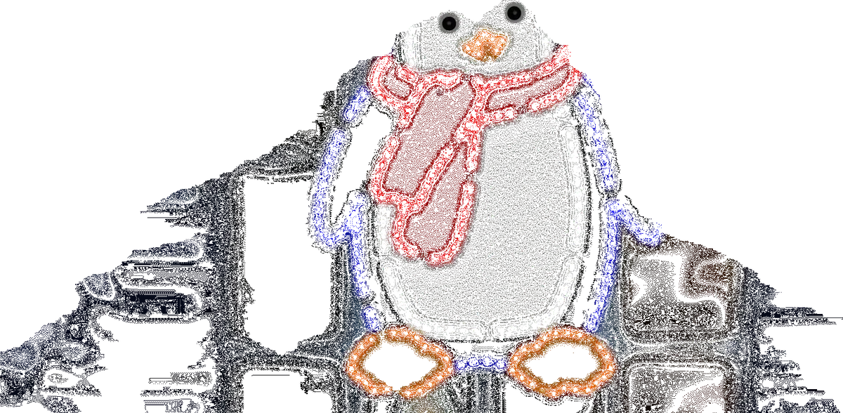 16" Hi-Vibrant Led Penguin Christmas Decoration 1