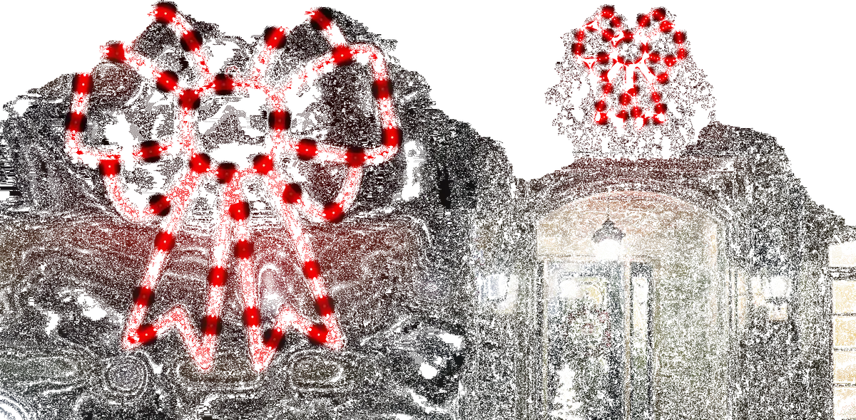 16" Hi-Vibrant Twinkling Led Christmas Bow Decoration 1