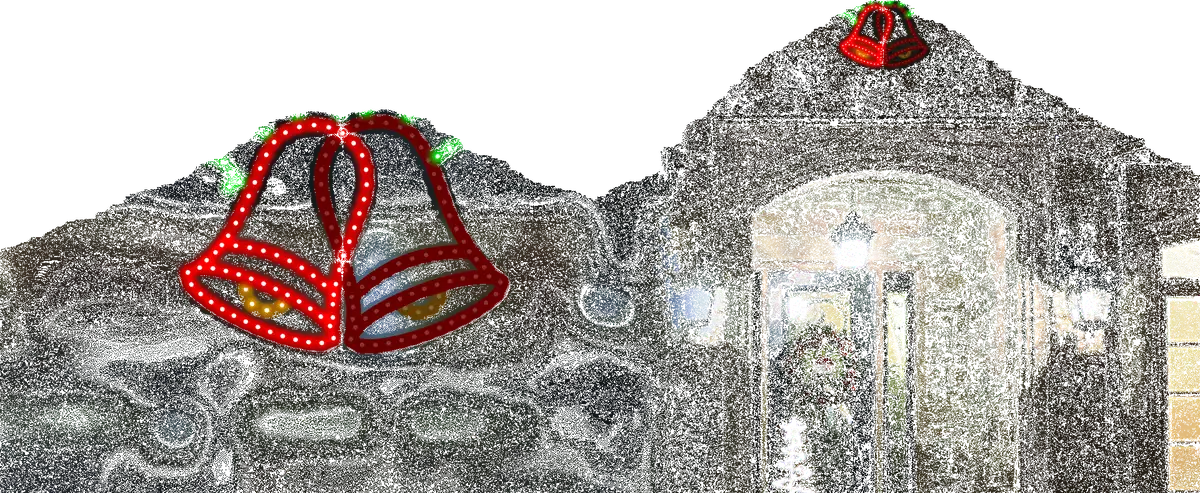 16" Hi-Vibrant Led Ringing Holiday Bell Christmas Decoration 1