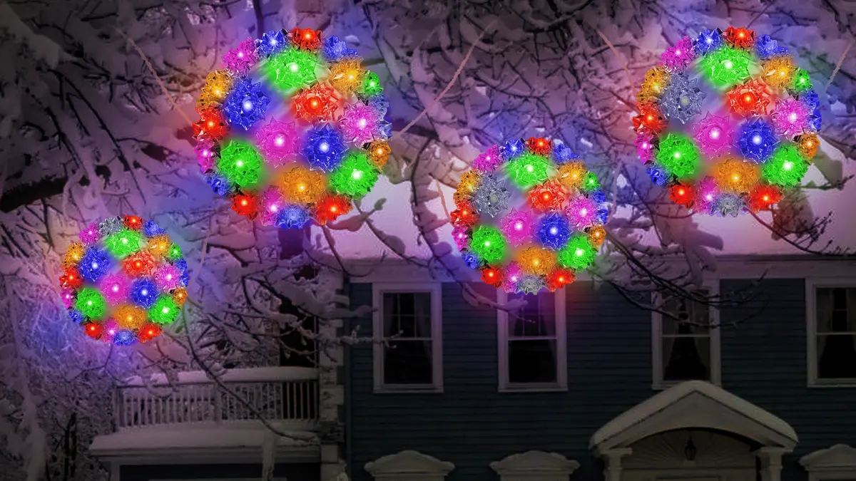 5.5" Crystal Twinkling Led Sphere Decoration 1
